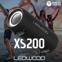 Enceinte Hifi Autonome 200W Ledwood XS200, Effet LED, Buetooth, RADIO FM, IPX5, Assistant Vocal, 20W RMS, Batterie 2000mAh