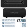 Enceinte Hifi Autonome 200W Ledwood XS200, Effet LED, Buetooth, RADIO FM, IPX5, Assistant Vocal, 20W RMS, Batterie 2000mAh
