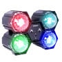 Jeu de Lumière FXLab G017KG - Effet à 4 Cristal LED - Lampe de scène/fêt, multicolore avec contrôleur son/lumière intégré