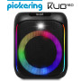 Enceinte Sono Autonome sur batterie à LED - Pickering SOUNDKUB160 - 160W, Bluetooth USB RADIO FM, Effet STROBE, Micro Karaoké