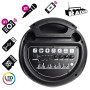 Enceinte Karaoké sur batterie Lumineuse 800W - INOVALLEY - HP59-XXL - Bluetooth, USB, Microphone sans fil, Réglage BASS