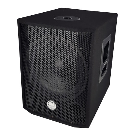 Caisson bi-amplifié 600W - BM Sonic 1208-SOLO - Fonction USB Bluetooth, Boomer 30cm 12" - Réglages séparés graves et aigus