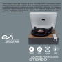 Tourne-disque Vinyle Evidence Acoustics EA-PL200-WOOD - Haut-parleurs intégrés 40 watts PMPO - 33, 45 et 78 tours - Bluetooth