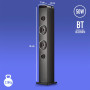 Tour de son Ngs SKYCHARMPRO Puissance 50W, Fonction d'appairage multiple, Bluetooth, USB, Entrée Optique, Entrée Microphone