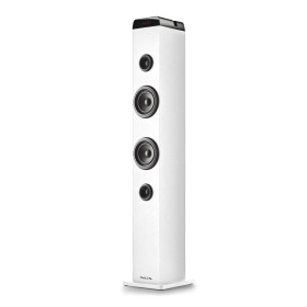 Tour de son Ngs SKYCHARMPROWHITE Puissance 50W, Fonction d'appairage multiple, Bluetooth, USB, Entrée Optique, Entrée Microphone