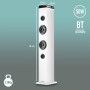 Tour de son Ngs SKYCHARMPROWHITE Puissance 50W, Fonction d'appairage multiple, Bluetooth, USB, Entrée Optique, Entrée Microphone