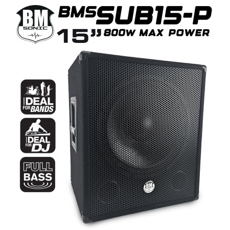 Caisson de basse Subwoofer passif GLE SUB3015 PRO 15 / 38c - 600W