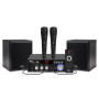 Pack Karaoké Enfants Evidence Acoustics EA-MYKARAOKE 80W Amplificateur Bluetooth USB, 2 Enceintes, 2 micros fils pour chanter