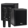 Pack Karaoké Enfants Evidence Acoustics EA-MYKARAOKE 80W Amplificateur Bluetooth USB, 2 Enceintes, 2 micros fils pour chanter