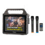 Pack Karaoké Ibiza Sound KARAVISION - Enceinte 150W Karaoke sans Fil Nomade avec écran, 2 Micros VHF - Bluetooth USB SD RADIO FM