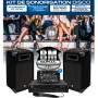 Kit Sono 300W Bm Sonic BMS-DJ300-USB-BT Initiation DJ Enceintes Ampli Table de Mixage Bluetooth, Kit d'éclairage 4 effet LED