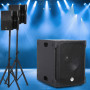 Pack Kit Sonorisation 1200W DJ complet BM SONIC BMS15-HORN , Enceintes satellites, Caisson 38cm USB/Bluetooth, Supports Câbles