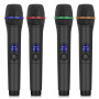 Microphones récepteur UHF Lone Audio LA-MIC104 double canaux 4 microphones main - 523.7 MHz - 527.7 MHz - 553.7 MHz - 555.1 MHz