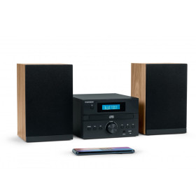 Micro-chaîne MyTHOMSON MIC123BT Cosy – Bluetooth 5.0, Lecteur CD, Radio FM, USB, 50W, Télécommande