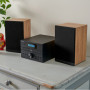 THOMSON Système Audio Compact MIC123BT Cosy Hi-Fi Stéréo Bluetooth Lecteur CD Radio USB 50W Noir