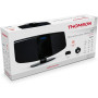 THOMSON Micro-chaîne MIC400BT Bluetooth 5.3 Radio FM 30W Réveil Vintage Noir CD USB AUX Télécommande