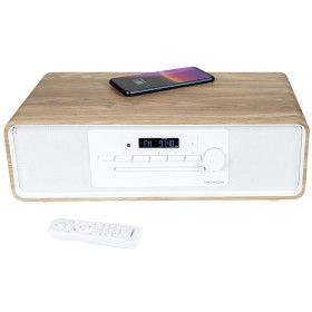 Thomson COSY MIC301IBT – Micro-chaîne stéréo Bluetooth 60W avec CD, USB et chargeur sans fil