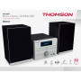 Thomson MIC122BT – Micro-chaîne Bluetooth 50W avec Lecteur CD, Radio FM, USB et AUX
