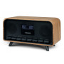 Thomson RT850BT – Radio-réveil & Enceinte Bluetooth Vintage 30W avec Radio FM et Double Alarme
