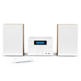 THOMSON Chaîne Hi-Fi Compacte MIC121BT Cosy - Bluetooth Lecteur CD Tuner FM Port USB 50W Blanc