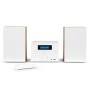 THOMSON Chaîne Hi-Fi Compacte MIC121BT Cosy - Bluetooth Lecteur CD Tuner FM Port USB 50W Blanc