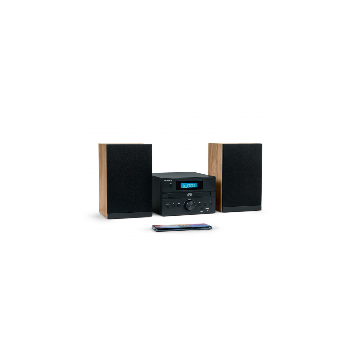 Radio Réveil Bluetooth Vintage Thomson RT850DABBT - DAB+ FM Avec Enceinte