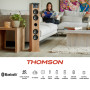 Tour de son Thomson DS122CD - 60W - Multimedia Bluetooth, Lecteur CD, télécommande, AUX IN, RADIO FM - Bois/Noir