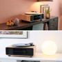 Chaîne HiFi avec platine vinyle intégrée, MIC300TT THOMSON, Système stéréo, Lecteur CD, Bluetooth, 60W, RADIO FM,Affiche l’heure