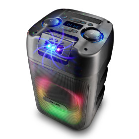 Haut-parleur Sono Portable NGS WILDCLUB 80W, sur batterie, projection de lumières intégré au rythme de la musique, Bluetooth USB