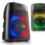 Haut-parleur Sono Portable NGS WILDCLUB 80W, sur batterie, projection de lumières intégré au rythme de la musique, Bluetooth USB