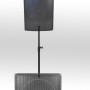Pronomic Barre d'Espacement Acier 35mm Réglable 80-137cm Support Top Subwoofer Paire
