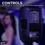 Enceinte Haut-parleur PA actif Bluetooth Gemini AS-2115BT 15" 2000W Bluetooth USB SD TWS, XLR mix output