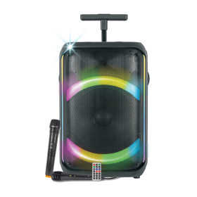 Enceinte sono autonome  Karma auralis 2 micros bluetooth USB télécommande, karaoké , LED