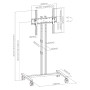 Support TV sur roulettes pour TV de 34 a 55 pouces, inclinable,  vesa 400x400 max