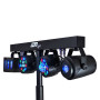 Jeux de lumières Pur Light EUPHORIA : Portique + 4 effets lumière PAR/ASTRO/BEAM/DERBY + Télécommande - DMX