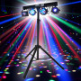 Jeux de lumières Pur Light EUPHORIA : Portique + 4 effets lumière PAR/ASTRO/BEAM/DERBY + Télécommande - DMX