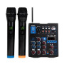 Pack sonorisation 2200W - Enceintes + Caisson + Pieds - USB/BLUETOOTH - BM SONIC BMS1512 + table de mixage 2 micros ss fils