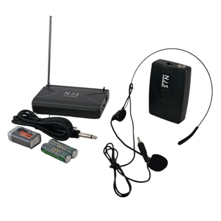 Système de microphone radio à bande NJS NJS220 VHF, 174,1 MHz