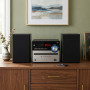INOVALLEY Chaîne HiFi Bluetooth 5.0 Lecteur CD MP3 USB FM 2x25W Noir CH37-BTH