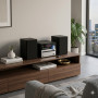 INOVALLEY Chaîne HiFi Bluetooth 5.0 Lecteur CD MP3 USB FM 2x25W Noir CH37-BTH