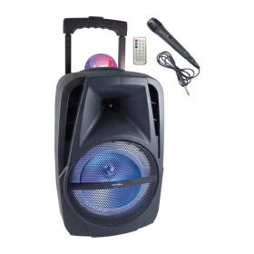 KA116BOWL Enceinte Bluetooth 450W -USB- KA116BOWL -Karaoké - Boule kaléidoscope LED multicolore - Port USB