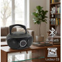 Boombox R204 Radio CD MP3, Bluetooth, USB, radio FM Noir avec poignée portable secteur ou piles