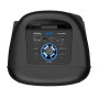 Pickering Enceinte Bluetooth 5.0 Amplifiée 300W TWS Rechargeable LED Microphone USB MicroSD Noir