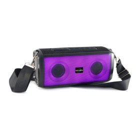INOVALLEY HP345-B Enceinte Bluetooth lumineuse 10W LEDs TWS FM USB SD AUX Noir