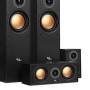 Evidence Acoustics Pack de cine en casa 5.1 con Bluetooth, altavoces de torre, amplificador y USB para karaoke, color negro