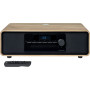 THOMSON Microcadena Bluetooth de 60 W con CD, USB y FM, carga por inducción, color negro, modelo MIC300IBT, entrada AUX-IN con c