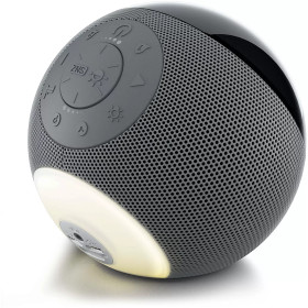 MUSE M-197BT Bluetooth-wekkerradio met NFC, 5 W, dubbele wekfunctie, USB-C en sfeerverlichting, zwart