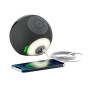 MUSE M-197BT Bluetooth-Radiowecker mit NFC, 5 W, zwei Weckzeiten, USB-C, Stimmungslicht, Schwarz