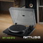 MUSE MT-109 BTO Platine Vinyle Stéréo 33 et 45 tr/min Bluetooth Bras Carbone Audio-Technica Noir