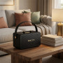 KoolStar Springstone Enceinte Bluetooth 5.3 Vintage 2x25W TWS USB TF AUX Finition Similicuir Noir Or